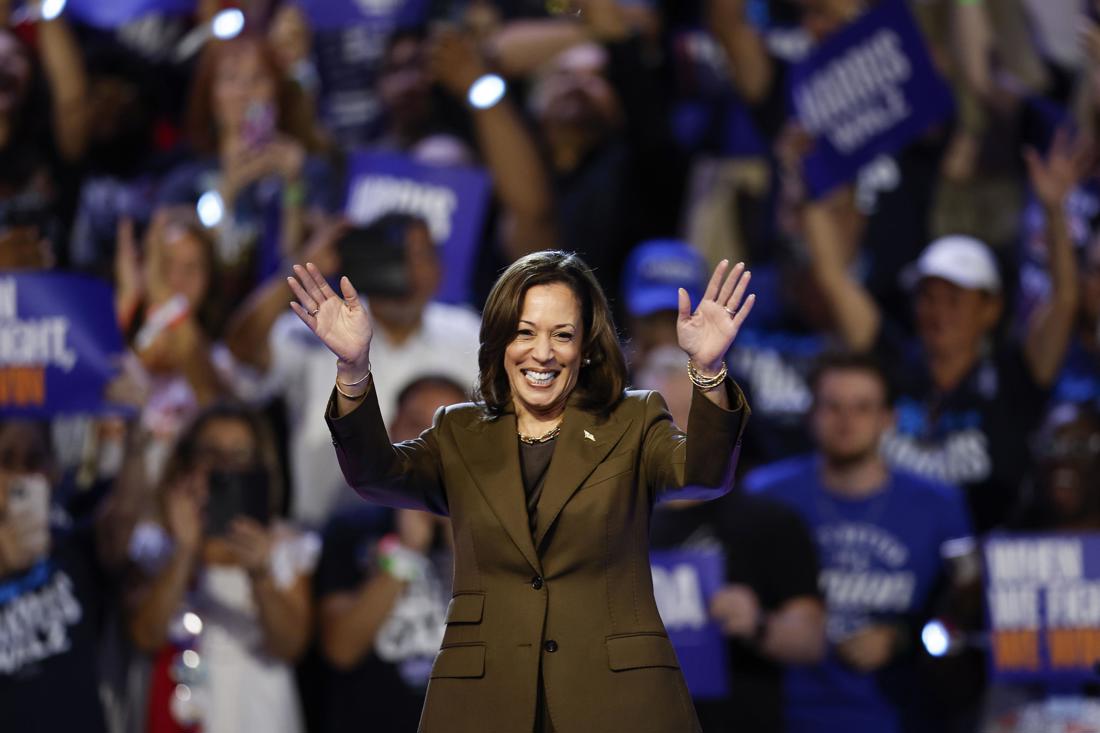 La vicepresidenta estadounidense y aspirante demócrata a la Casa Blanca, Kamala Harris. (Imagen de EFE)