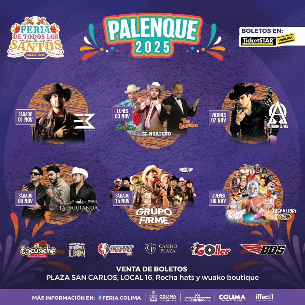 WhatsApp-Image-2025-09-24-at-12.34.27-PM-1-1024x1024 Colima se prepara para la Feria de Todos los Santos 2025: Iffecol presenta la cartelera oficial del Palenque en su edición 86°