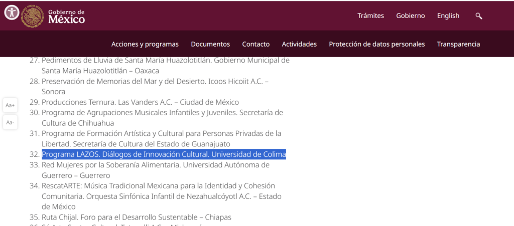 Programa-Lazos-una-de-las-mejores-practicas-culturales-del-pais-1024x451 Reconocen al programa Lazos como unade las mejores prácticas culturales del país